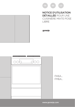 Gorenje K6352WA Cuisinière mixte Manuel utilisateur