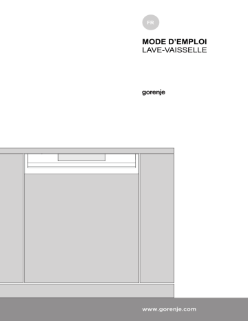 Manuel du propriétaire | Gorenje GI66160 Lave-vaisselle intégrable Manuel utilisateur | Fixfr