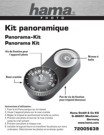 Manuel du propriétaire | Hama 72005639 Panorama Software-Kit Manuel utilisateur | Fixfr