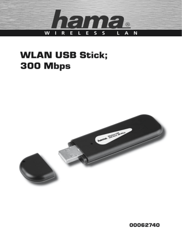 Manuel du propriétaire | Hama 00062740 N300 WLAN USB Stick, 2.4 GHz Manuel utilisateur | Fixfr