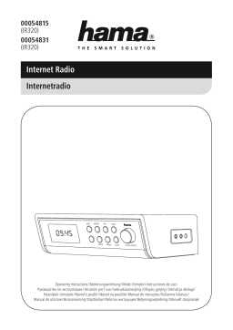 Hama 00054815 "IR320" Internet Radio Manuel utilisateur