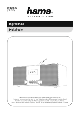 Hama 00054826 "DR1510BT" Digital Radio, DAB /FM/Bluetooth® Manuel utilisateur