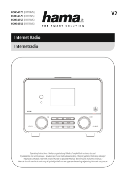 Hama 00054829 "IR111MS" Internet Radio, Multiroom/App Control Manuel utilisateur