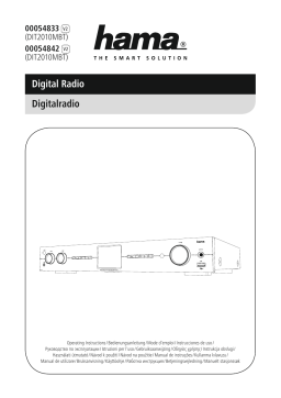 Hama 00054833 "DIT2010M" Hi-Fi Hybrid Tuner, DAB /Internet Radio/Multiroom/App Manuel utilisateur