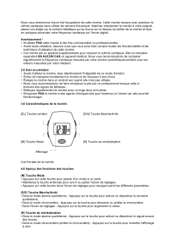 Hama 00106912 "HRM-104" Heart Rate Monitor Manuel utilisateur