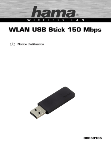 Manuel du propriétaire | Hama 00053135 N150 WLAN USB Stick, 2.4 GHz Manuel utilisateur | Fixfr