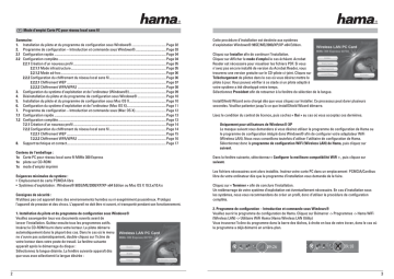 Manuel du propriétaire | Hama 00062733 Wireless LAN PC Card MiMo 300 Express Manuel utilisateur | Fixfr