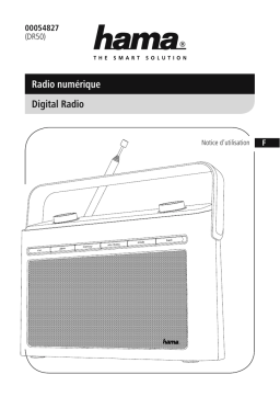 Hama 00054827 "DR50" Digital Radio, DAB /FM/battery-powered Manuel utilisateur