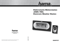 Hama 00087671 "EWS-700" Electronic Weather Station Manuel utilisateur