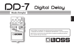 Boss DD-7 Digital Delay Manuel utilisateur