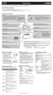 Boss LS-2 Line Selector Manuel utilisateur