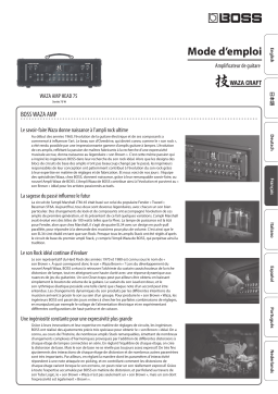 Boss WAZA Amp Head 75 Guitar Amplifier Manuel utilisateur