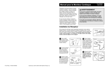 PEMC1010 | Manuel du propriétaire | ProForm CHEST MONITOR ACCESSORY Manuel utilisateur | Fixfr