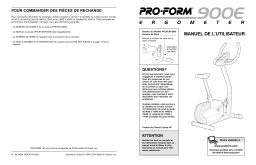 ProForm 900 BIKE Manuel utilisateur