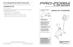 ProForm 715 EKG BIKE Manuel utilisateur