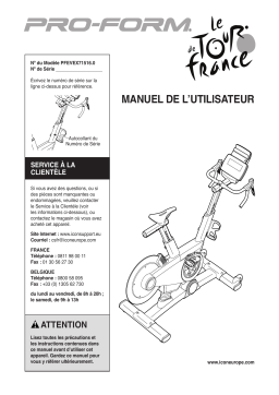 ProForm TDF 2.0 BIKE Manuel utilisateur