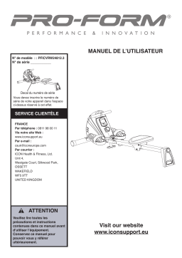 ProForm PFICVRW24812 R 350 ROWER Manuel utilisateur