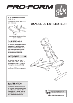 ProForm PROFORM ABS BENCH Manuel utilisateur