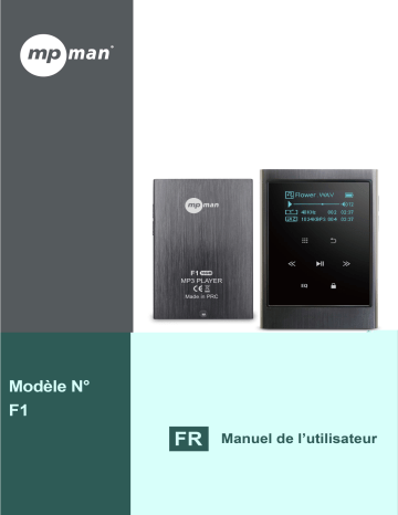 Manuel du propriétaire | MPMan F1 MP3 Manuel utilisateur | Fixfr