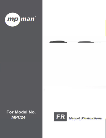 Manuel du propriétaire | MPMan MPC24 MP3 Manuel utilisateur | Fixfr