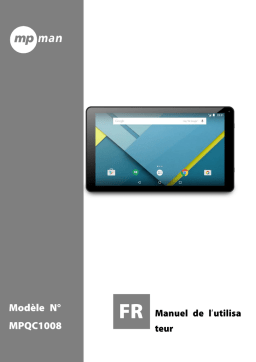 MPMan MPQC1008 MKII Android Tablet Manuel utilisateur