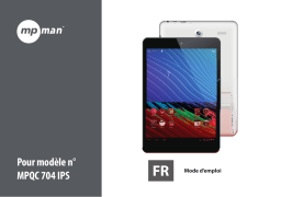 MPMan MPQC784/785 IPS Android Tablet Manuel utilisateur