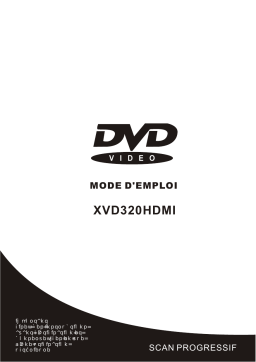 MPMan XVD320 HDMI DVD player Manuel utilisateur