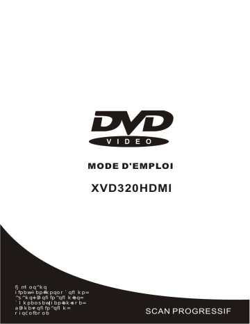 Manuel du propriétaire | MPMan XVD320 HDMI DVD player Manuel utilisateur | Fixfr