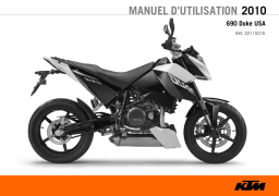 KTM 690 Duke US 2010 Naked Bike Manuel utilisateur