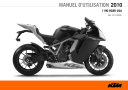 KTM 1190 RC8 R US blue 2010 Sport Bike Manuel utilisateur