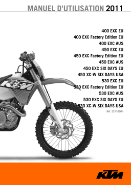 KTM 450 EXC Factory Edition EU 2011 Enduro Bike Manuel utilisateur