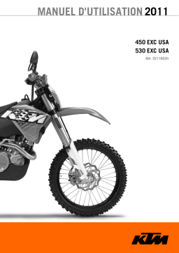 KTM 530 EXC US 2011 Enduro Bike Manuel utilisateur