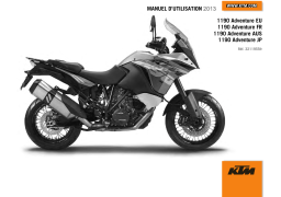 KTM 1190 Adventure AU 2013 Travel Bike Manuel utilisateur