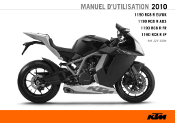 KTM 1190 RC8 R FR 2010 Sport Bike Manuel utilisateur