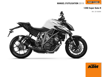 Manuel du propriétaire | KTM 1290 Super Duke R US 2019 Naked Bike Manuel utilisateur | Fixfr