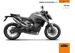 KTM 790 Duke US 2020 Naked Bike Manuel utilisateur