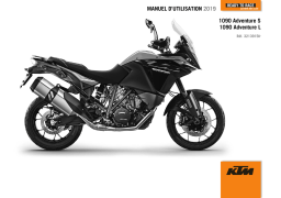 KTM 1090 Adventure S EU 2019 Travel Bike Manuel utilisateur