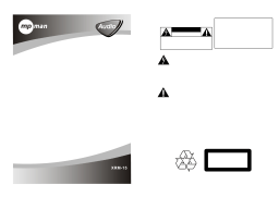 MPMan XRM15 Hi-fi Radio Manuel utilisateur