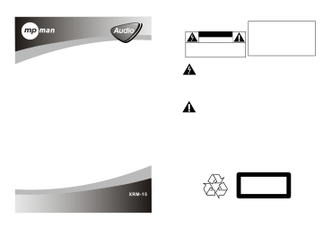 Manuel du propriétaire | MPMan XRM15 Hi-fi Radio Manuel utilisateur | Fixfr