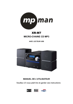 MPMan XRM7 Hi-fi Radio Manuel utilisateur