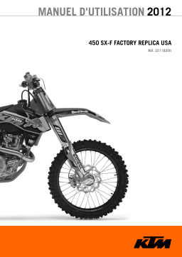 KTM 450 SX-F Factory Replica US 2012 MX Bike Manuel utilisateur