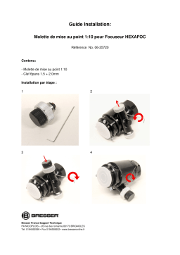 Bresser Gear-Set 1:10 Messier Hexfoc Manuel utilisateur