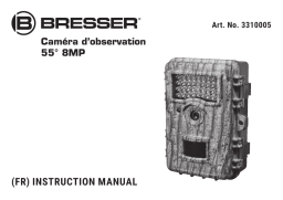 Bresser Observation camera/game camera 55° 8MP Manuel utilisateur