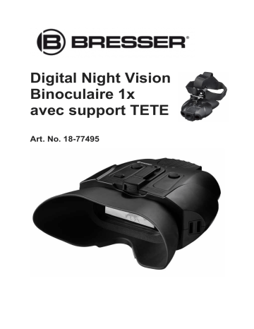 Manuel du propriétaire | Bresser Digital NightVision Binocular 1x Manuel utilisateur | Fixfr