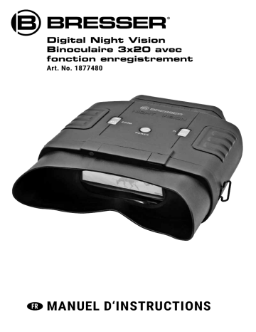 Manuel du propriétaire | Bresser Digital Night Vision Binocular 3x20 Manuel utilisateur | Fixfr