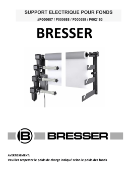 Bresser MB-4Y Electric Suspension System for 4 paper backgrounds Manuel utilisateur