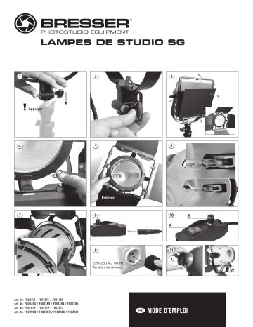 Manuel du propriétaire | Bresser SG-800D Halogen Studio Lamp up to 800 W   dimmer Manuel utilisateur | Fixfr