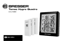 Bresser Temeo Hygro Quadro - thermo- and hygrometer Manuel utilisateur