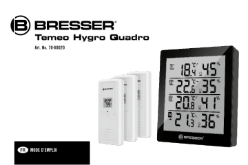 Manuel du propriétaire | Bresser Temeo Hygro Quadro - thermo- and hygrometer Manuel utilisateur | Fixfr