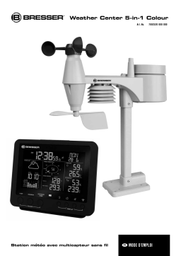 Bresser 5-in-1 Professional Weather Center Manuel utilisateur